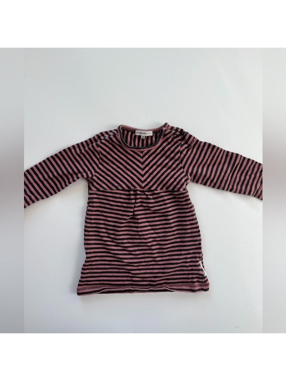 Noppies Pink and Black Casual Dress with Cinched Waist